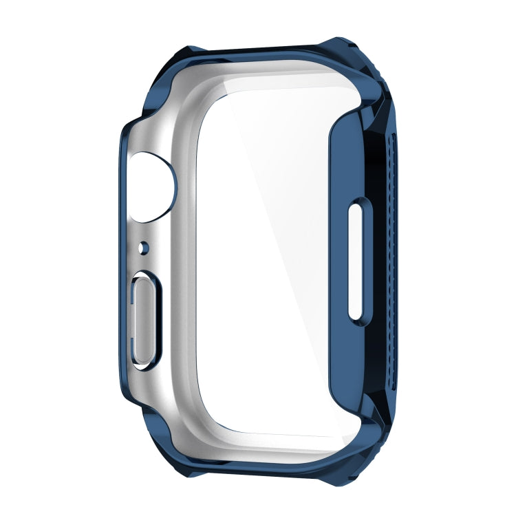 Rhombus Belt Drill + Tempered Film Integrated Case For Apple Watch Series 8 / 7 41mm
