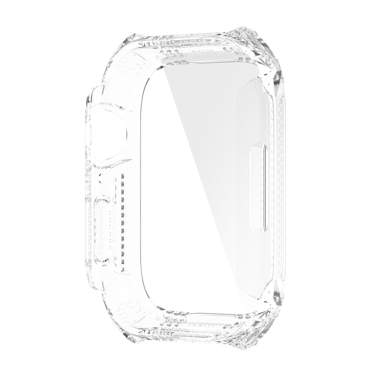 Rhombus Belt Drill + Tempered Film Integrated Case For Apple Watch Series 8 / 7 41mm