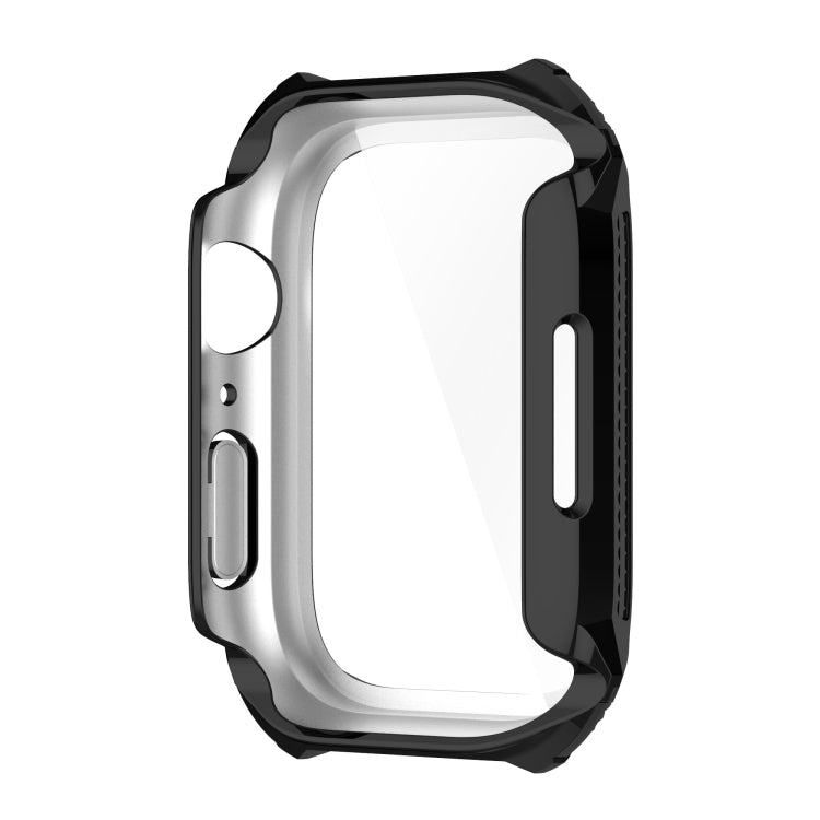 Rhombus Belt Drill + Tempered Film Integrated Case For Apple Watch Series 8 / 7 45mm