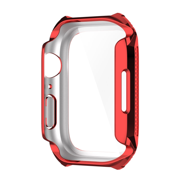 Rhombus Belt Drill + Tempered Film Integrated Case For Apple Watch Series 8 / 7 45mm