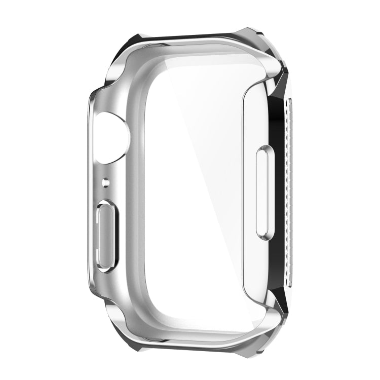 Rhombus Belt Drill + Tempered Film Integrated Case For Apple Watch Series 8 / 7 45mm
