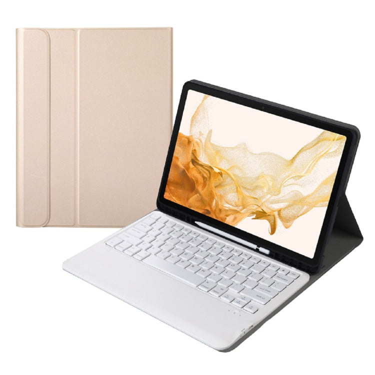 A800B Split Bluetooth Keyboard Leather Case with Holder & Pen Slot For Samsung Galaxy Tab S8+ X800