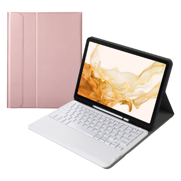 A800B Split Bluetooth Keyboard Leather Case with Holder & Pen Slot For Samsung Galaxy Tab S8+ X800
