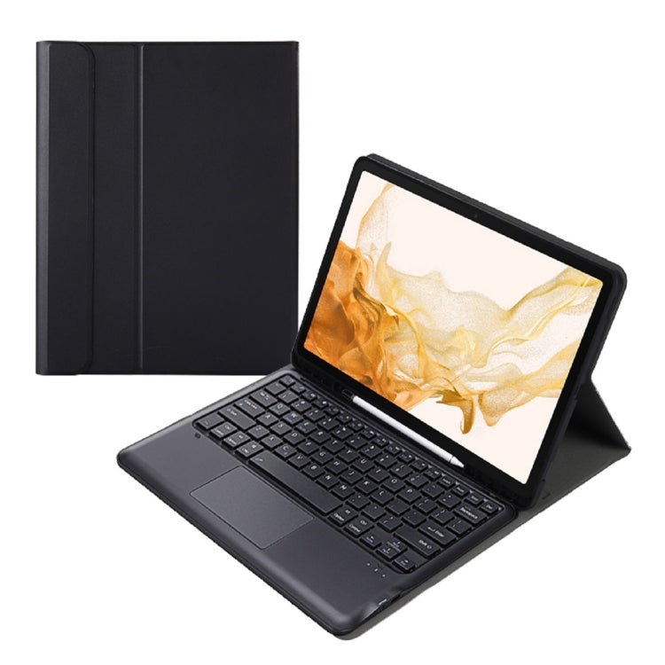 A800B-A Split Bluetooth Keyboard Leather Case with Holder & Pen Slot & Touchpad For Samsung Galaxy Tab S8+ X800