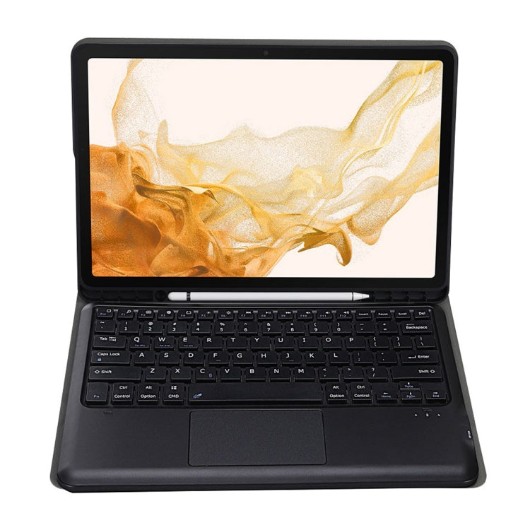 A800B-A Split Bluetooth Keyboard Leather Case with Holder & Pen Slot & Touchpad For Samsung Galaxy Tab S8+ X800