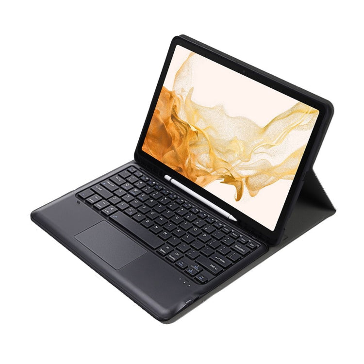 A800B-A Split Bluetooth Keyboard Leather Case with Holder & Pen Slot & Touchpad For Samsung Galaxy Tab S8+ X800