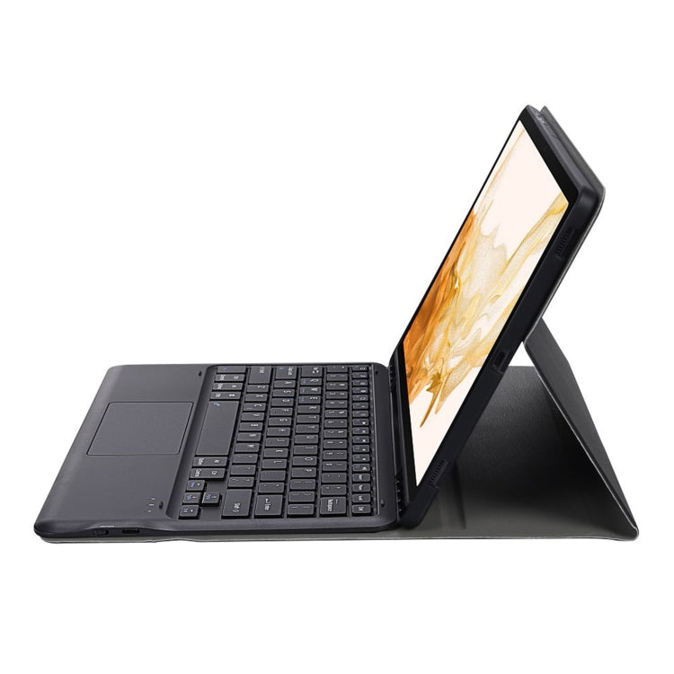 A800B-A Split Bluetooth Keyboard Leather Case with Holder & Pen Slot & Touchpad For Samsung Galaxy Tab S8+ X800