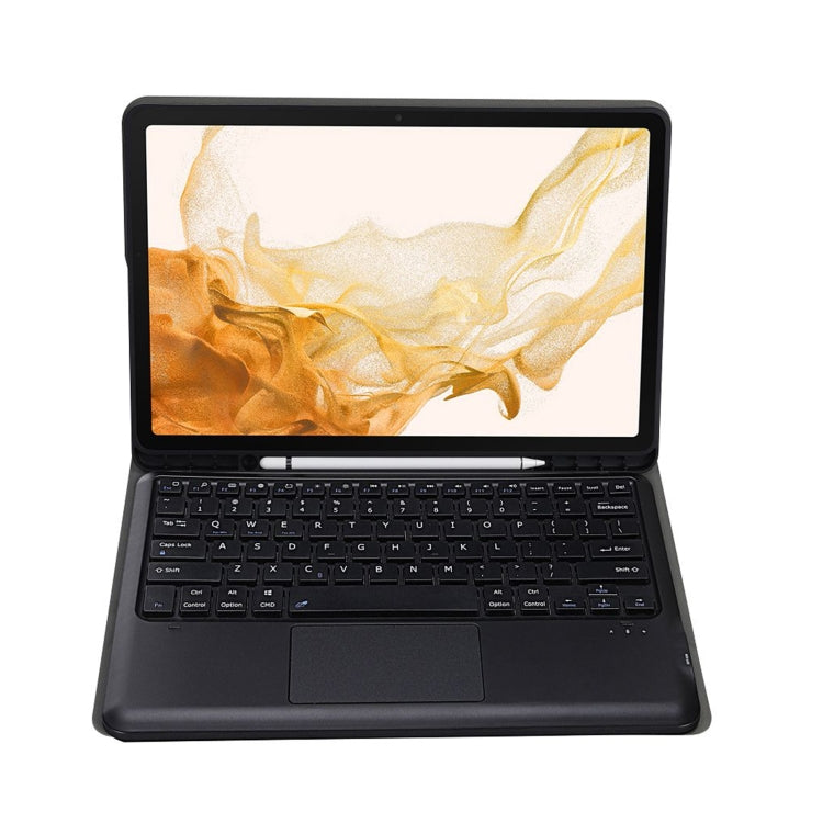 A800B-A Split Bluetooth Keyboard Leather Case with Holder & Pen Slot & Touchpad For Samsung Galaxy Tab S8+ X800