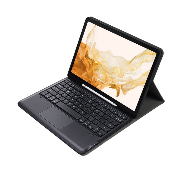 A800B-A Split Bluetooth Keyboard Leather Case with Holder & Pen Slot & Touchpad For Samsung Galaxy Tab S8+ X800
