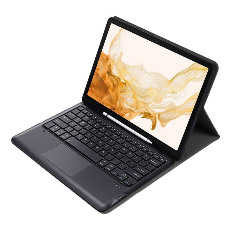 A800B-A Split Bluetooth Keyboard Leather Case with Holder & Pen Slot & Touchpad For Samsung Galaxy Tab S8+ X800