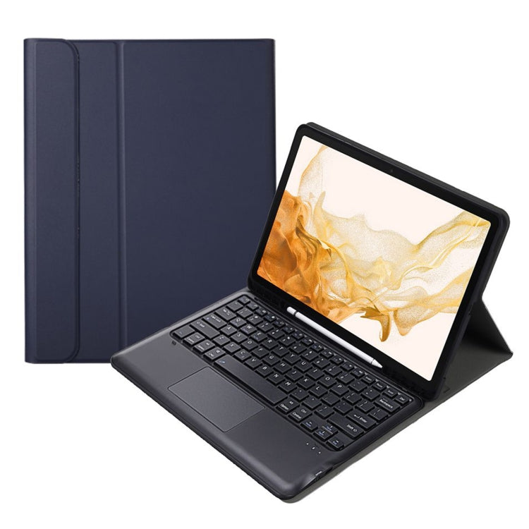 A800B-A Split Bluetooth Keyboard Leather Case with Holder & Pen Slot & Touchpad For Samsung Galaxy Tab S8+ X800
