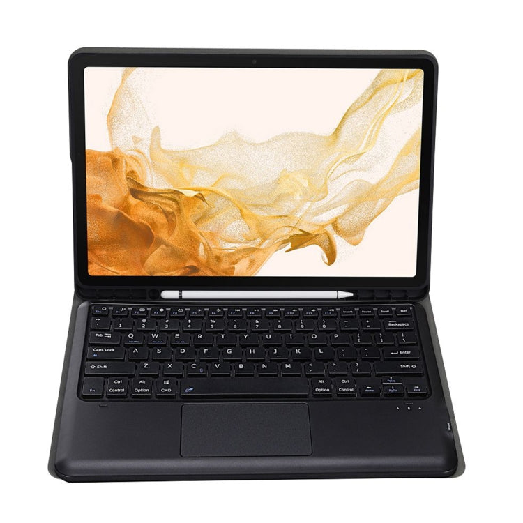A800B-A Split Bluetooth Keyboard Leather Case with Holder & Pen Slot & Touchpad For Samsung Galaxy Tab S8+ X800