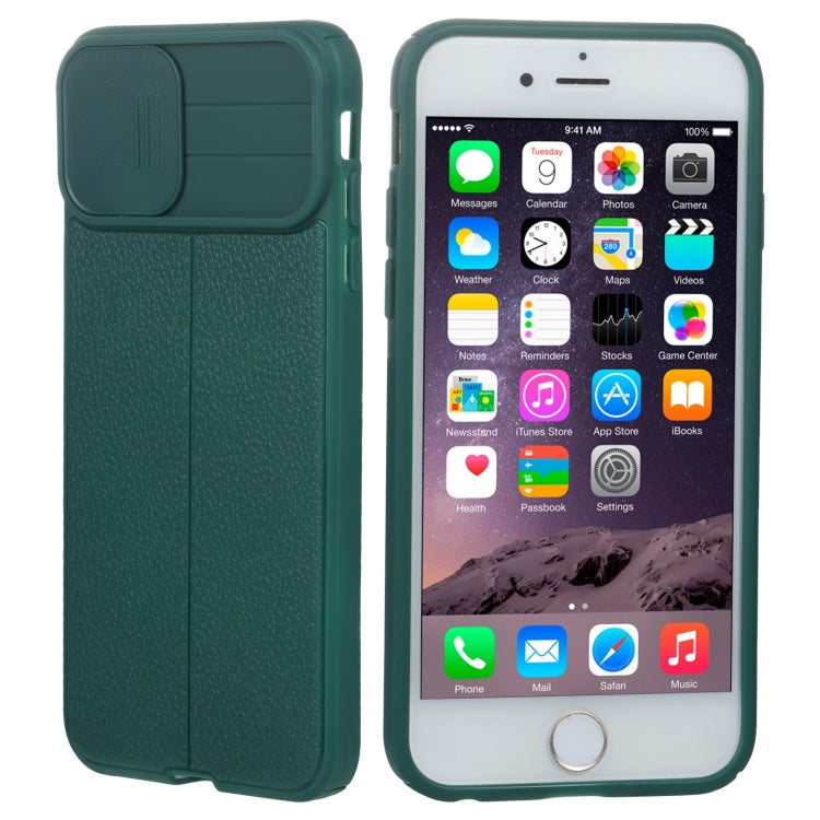 Litchi Texture Sliding Camshield TPU Protective Phone Case For iPhone 6