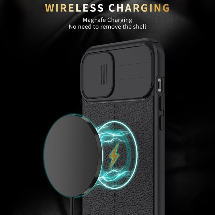 For Xiaomi Redmi K40 Litchi Texture Sliding Camshield TPU Protective Phone Case
