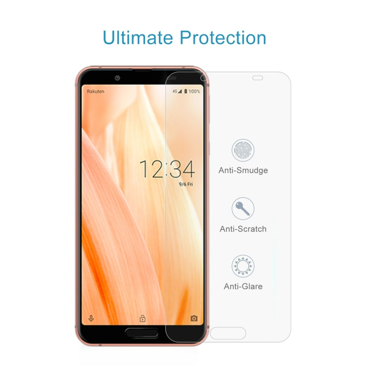50 PCS 0.26mm 9H 2.5D Tempered Glass Film For Sharp Aquos Sense3 Lite