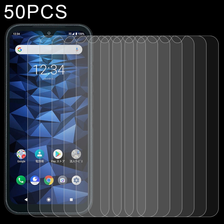 50 PCS 0.26mm 9H 2.5D Tempered Glass Film For Kyocera DIGNO BX
