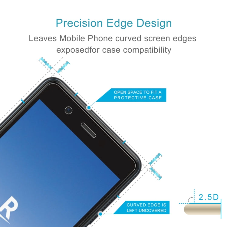 50 PCS 0.26mm 9H 2.5D Tempered Glass Film For Rakuten Mini