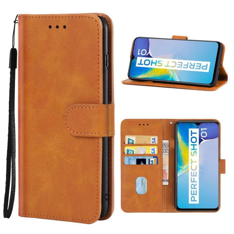 Leather Phone Case For vivo Y01
