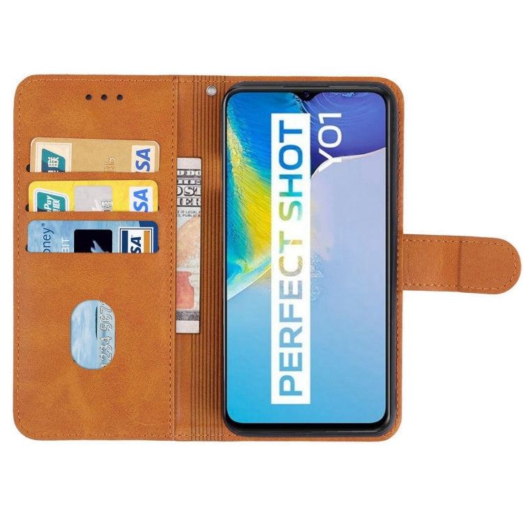 Leather Phone Case For vivo Y01