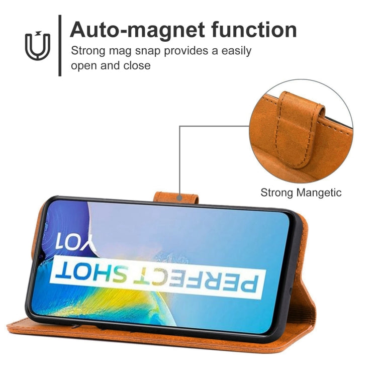 Leather Phone Case For vivo Y01