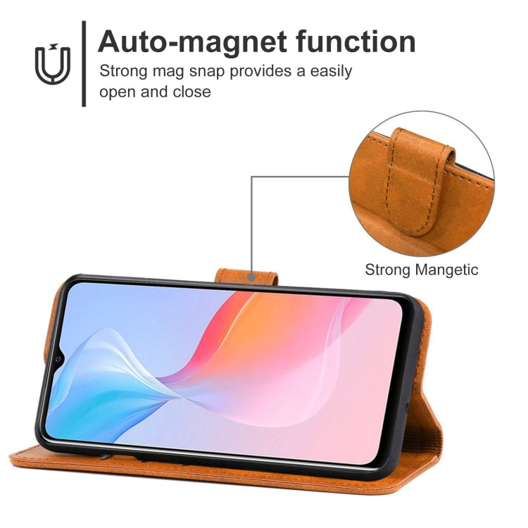 Leather Phone Case For vivo Y21e