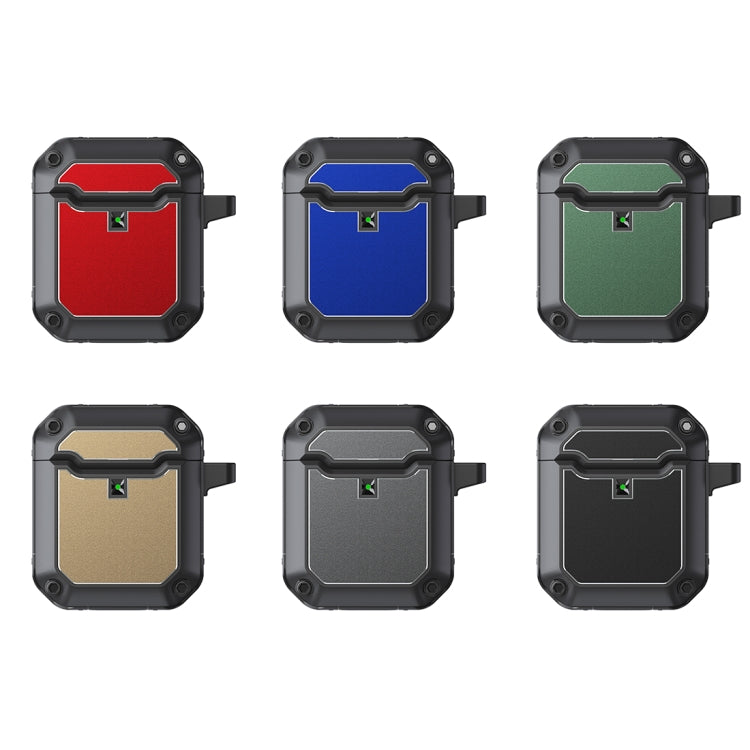 Mecha Hardware TPU Earphone Protective Case with Hook For AirPods 2 / 1