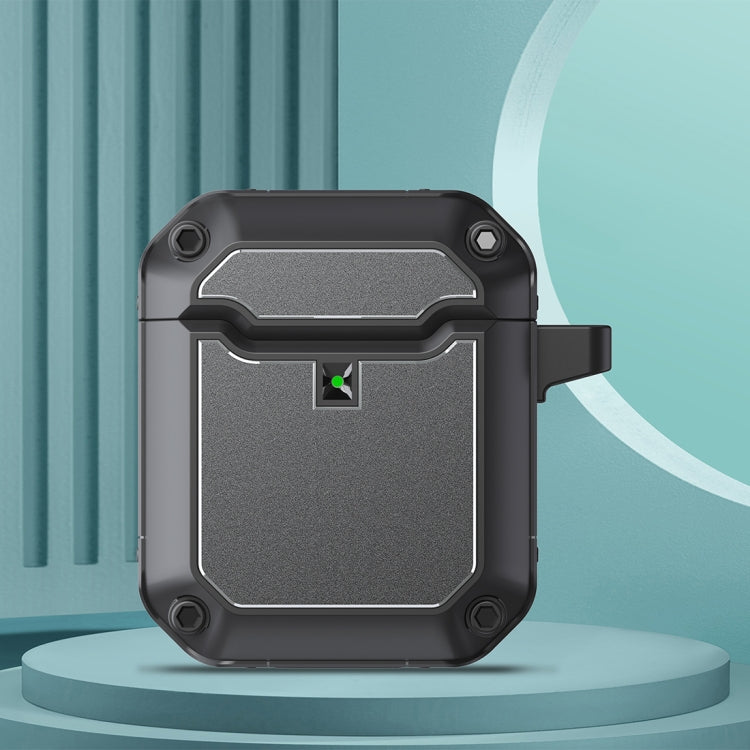 Mecha Hardware TPU Earphone Protective Case with Hook For AirPods 2 / 1