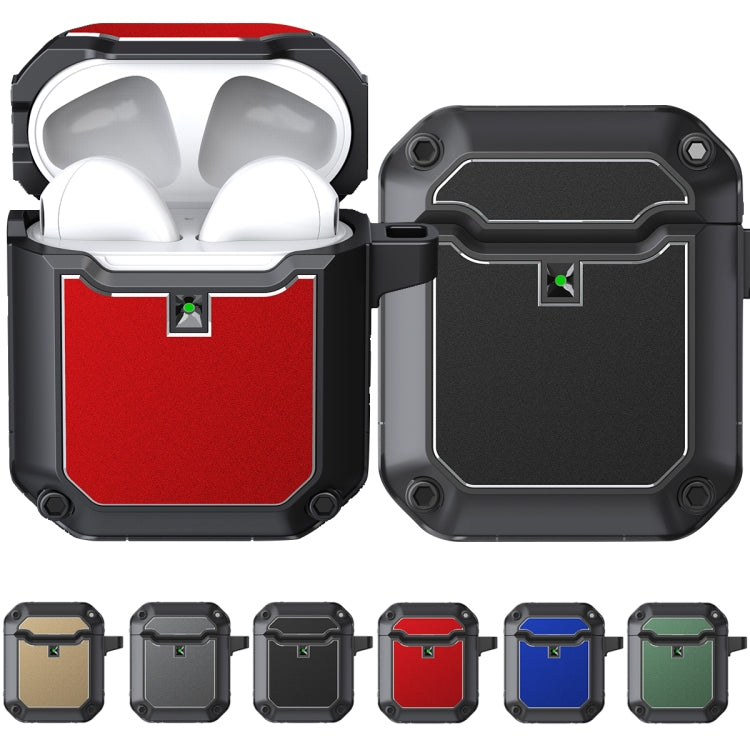 Mecha Hardware TPU Earphone Protective Case with Hook For AirPods 2 / 1