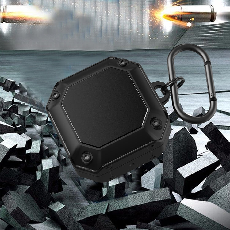 For Samsung Galaxy Buds 2 / Buds Pro / Buds Live / Buds 2 Pro Mecha Hardware TPU Earphone Protective Case with Hook