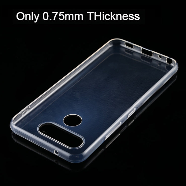For LG Q70 0.75mm Ultrathin Transparent TPU Soft Protective Case