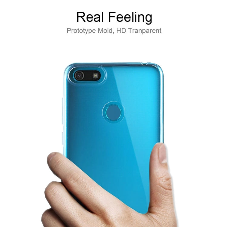 For Motorola E6 Play 0.75mm Ultrathin Transparent TPU Soft Protective Case