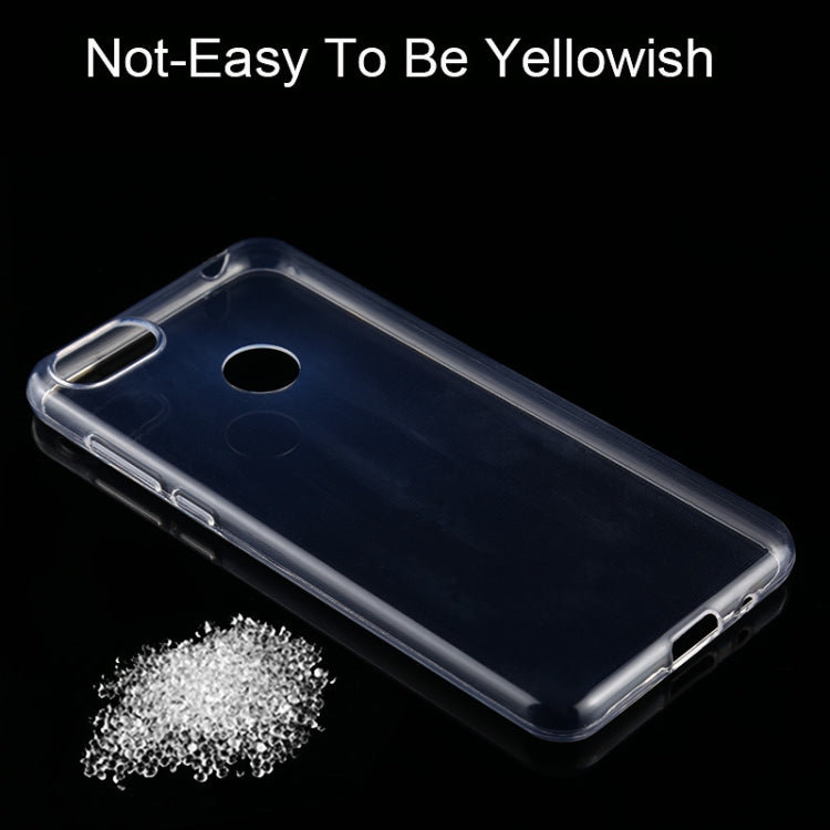 For Motorola E6 Play 0.75mm Ultrathin Transparent TPU Soft Protective Case