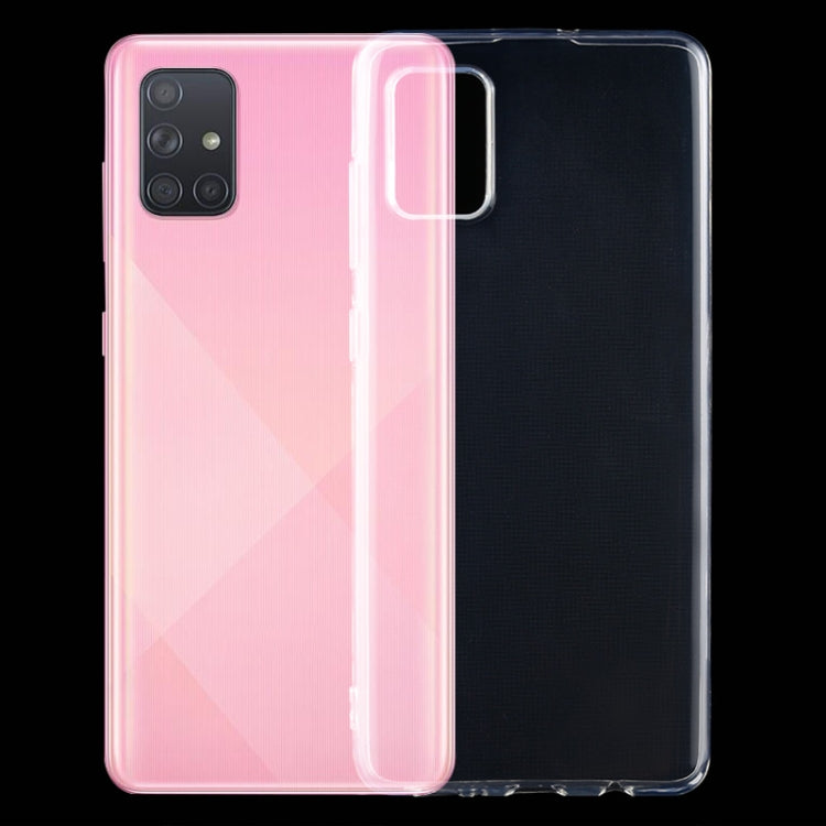For Galaxy A71 0.75mm Ultrathin Transparent TPU Soft Protective Case
