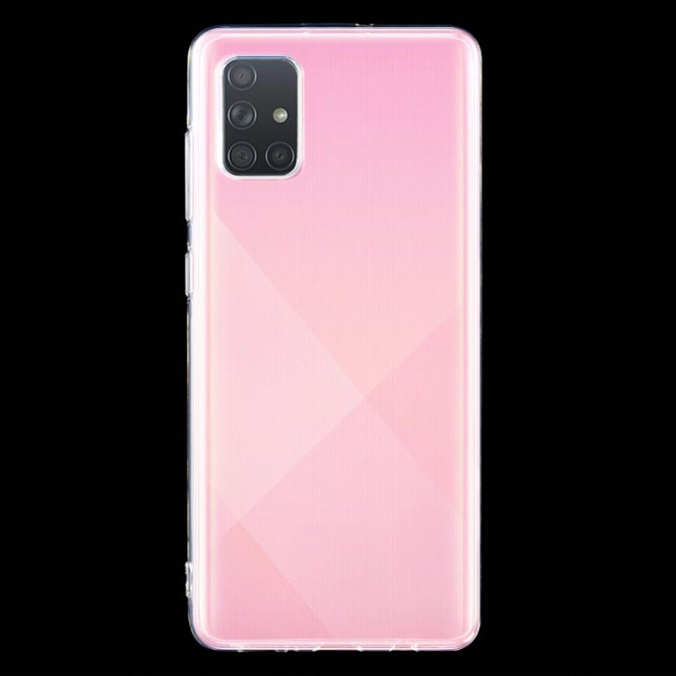 For Galaxy A71 0.75mm Ultrathin Transparent TPU Soft Protective Case