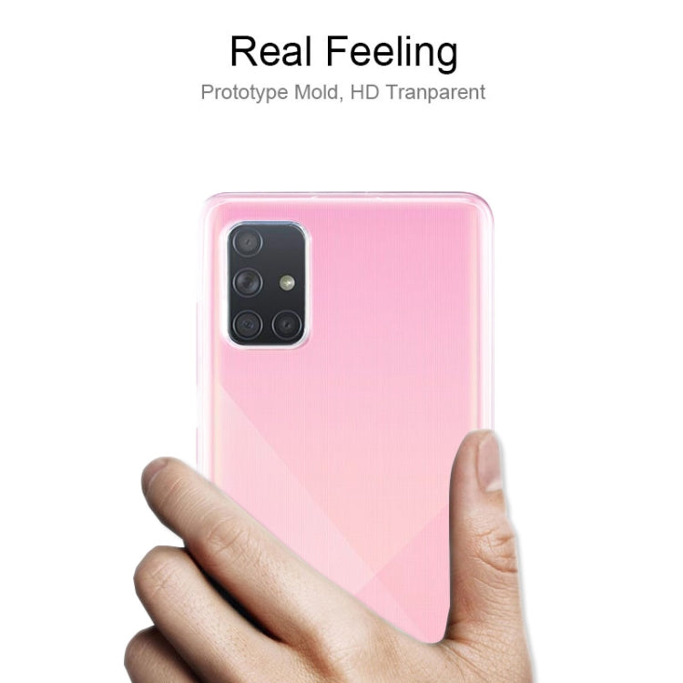 For Galaxy A71 0.75mm Ultrathin Transparent TPU Soft Protective Case