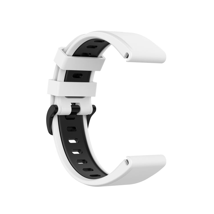 22mm Quick Release Two-color Silicone Watch Band for Garmin Fenix 7 / EPIX