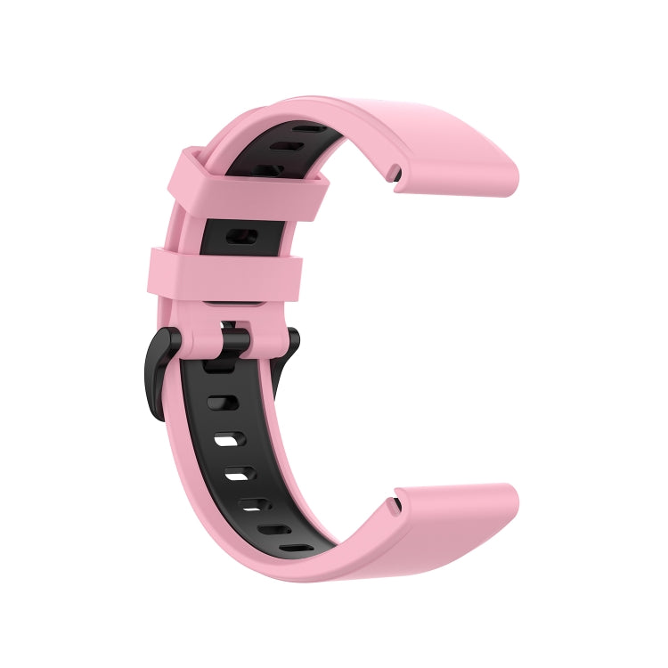 22mm Quick Release Two-color Silicone Watch Band for Garmin Fenix 7 / EPIX