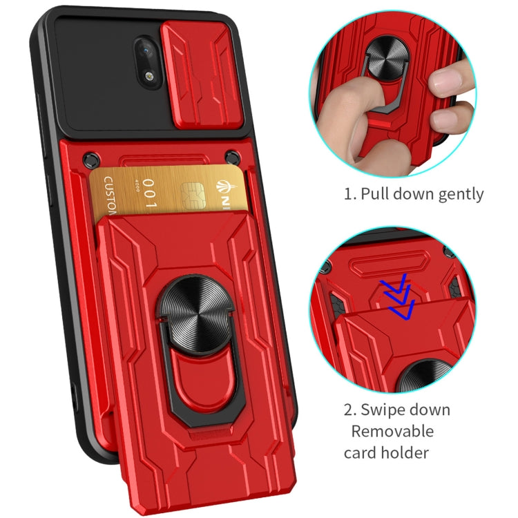 For Nokia C1 Sliding Camshield Card Phone Case