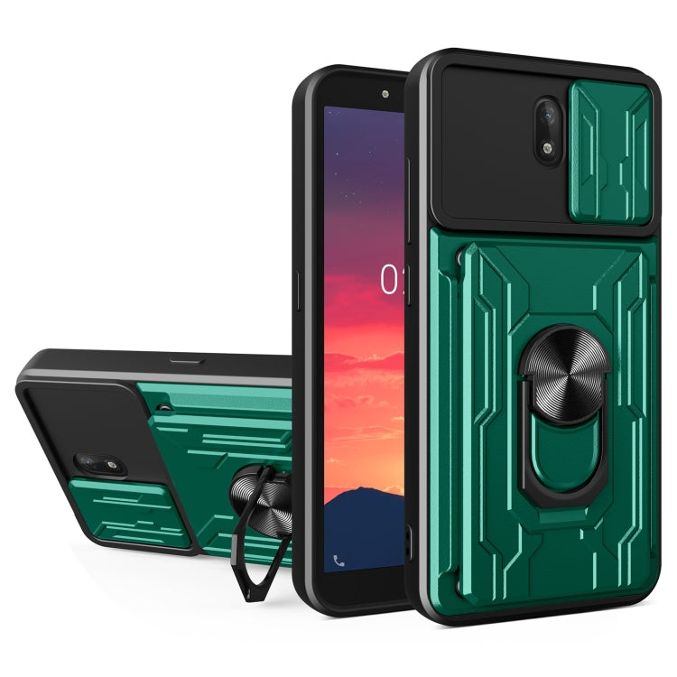 For Nokia C1 Sliding Camshield Card Phone Case