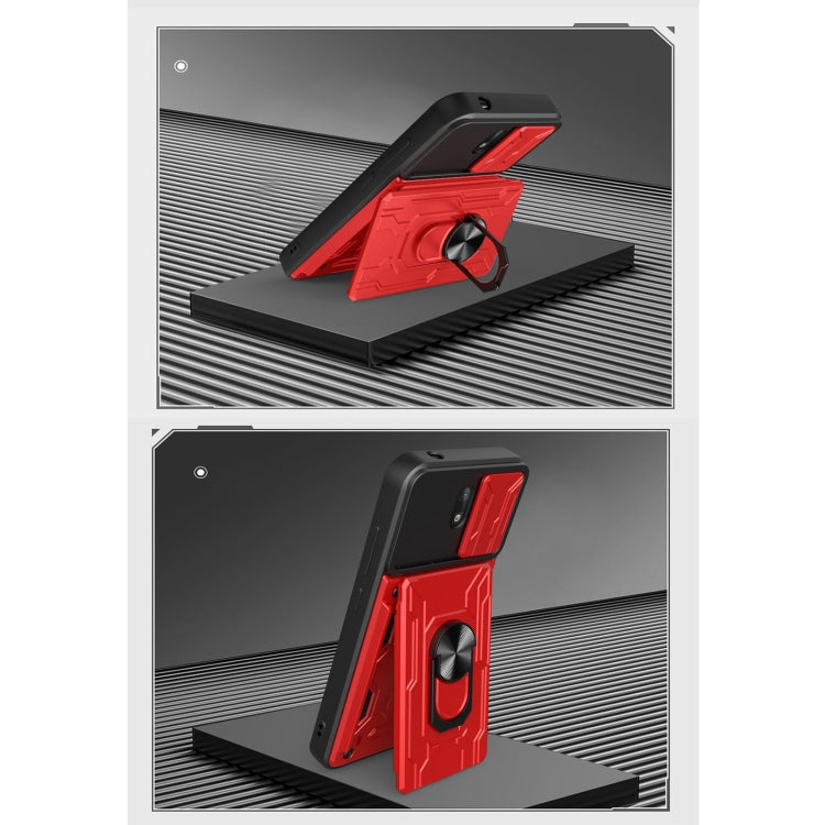 For Nokia C1 Sliding Camshield Card Phone Case
