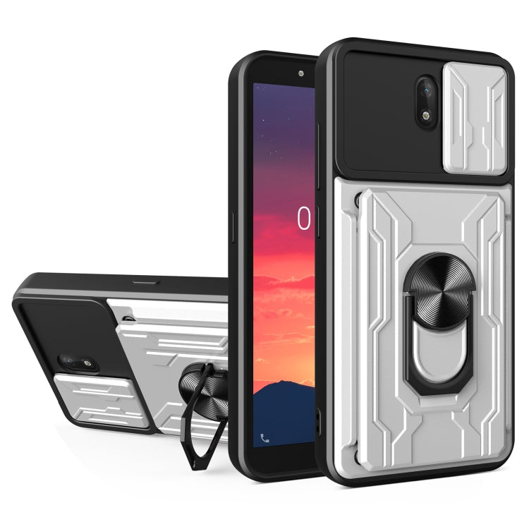 For Nokia C1 Sliding Camshield Card Phone Case