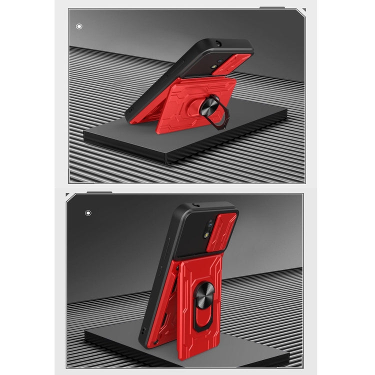 For Nokia C10 Sliding Camshield Card Phone Case