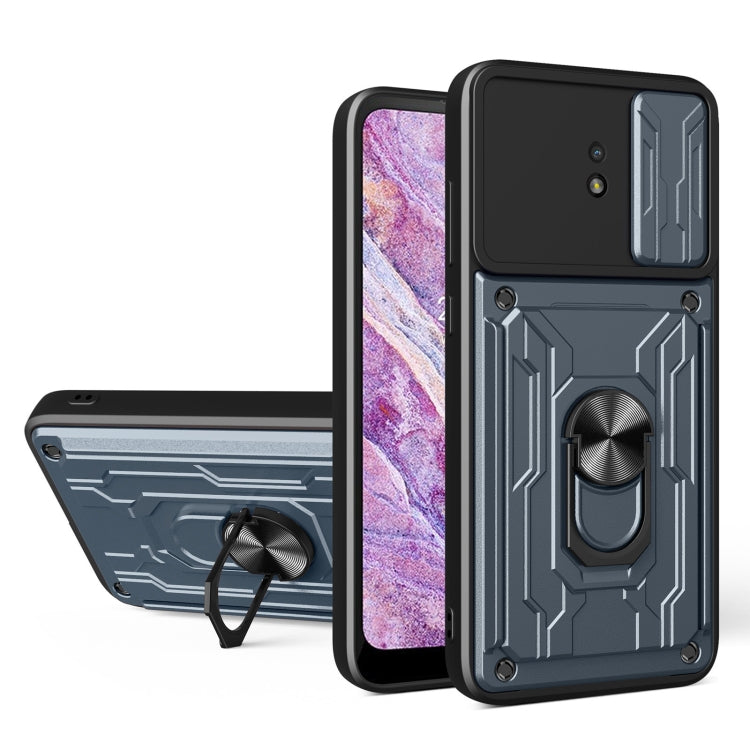For Nokia C10 Sliding Camshield Card Phone Case