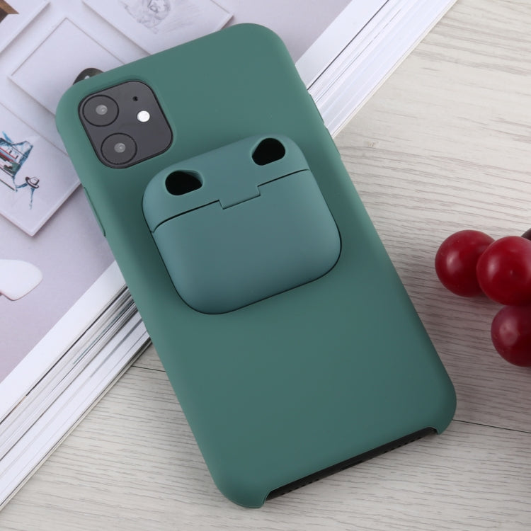 For iPhone 11 Pro For iPhone 11 Silicone Shockproof Protective Case with Apple AirPods Pro Case