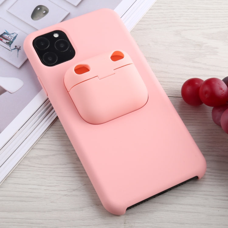 For iPhone 11 Pro Silicone Shockproof Protective Case with Apple AirPods Pro Case