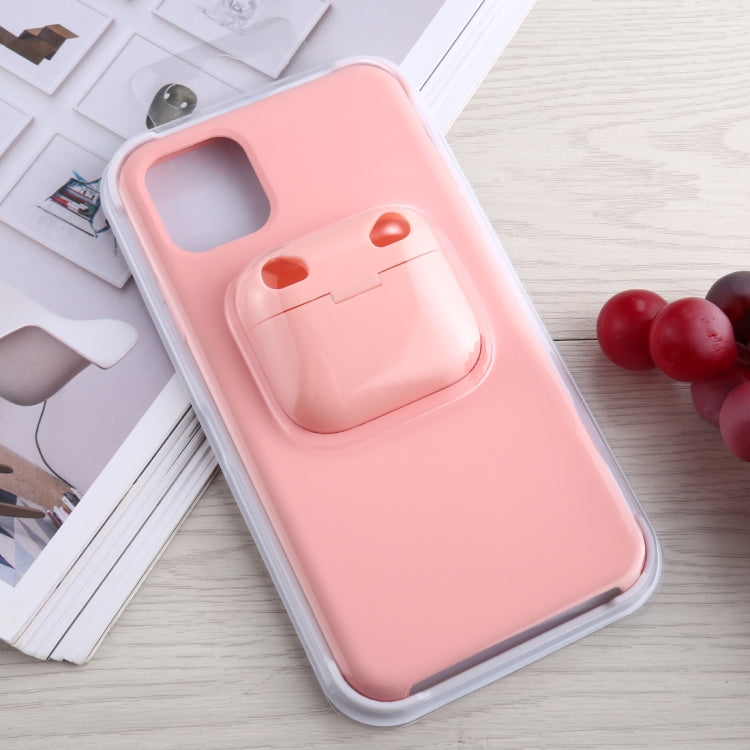 For iPhone 11 Pro Max Silicone Shockproof Protective Case with Apple AirPods Pro Case