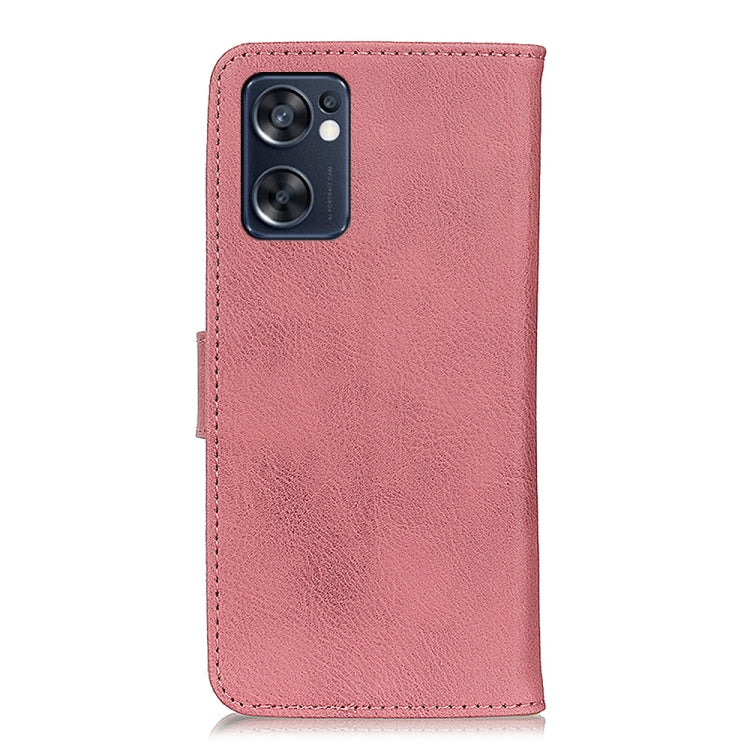 For OPPO Reno7 SE 5G KHAZNEH Cowhide Texture Flip Leather Phone Case