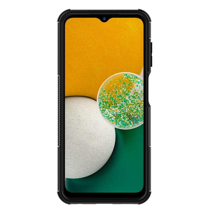 For Samsung Galaxy A13 4G Tire Texture Shockproof TPU+PC Phone Case with Holder