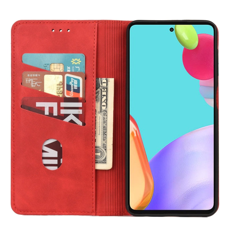 For Samsung Galaxy A23 5G Skin Feel Splicing Leather Phone Case