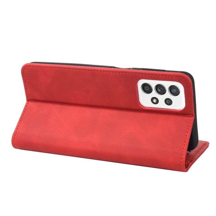 For Samsung Galaxy A23 5G Skin Feel Splicing Leather Phone Case